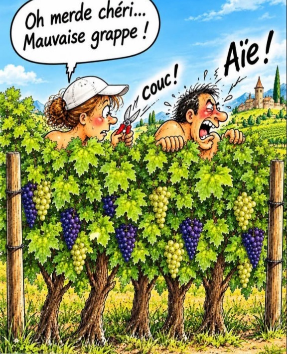 Humour pour nos amis vendangeurs